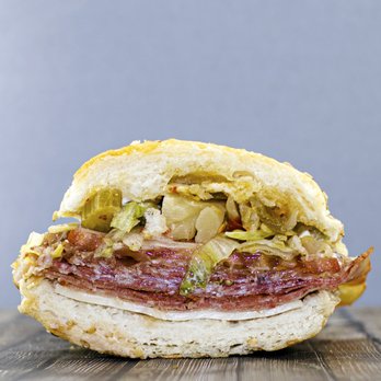 Blues City Deli signature dishes Original Roast BeefSt. Louis PrimoMike's Spicy Beef N' Cheddar